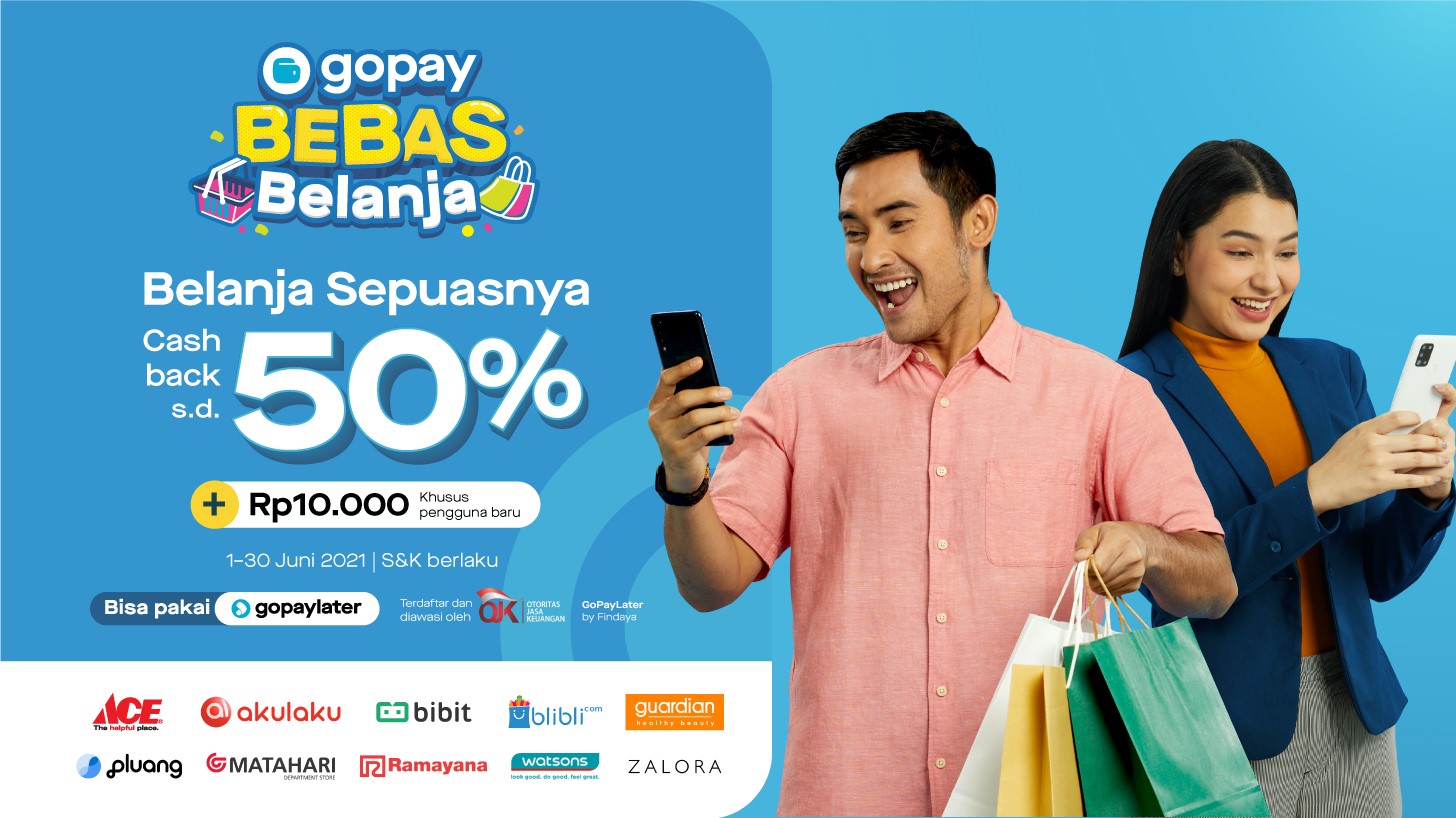 Promo Bebas Belanja: Cashback hingga 50%