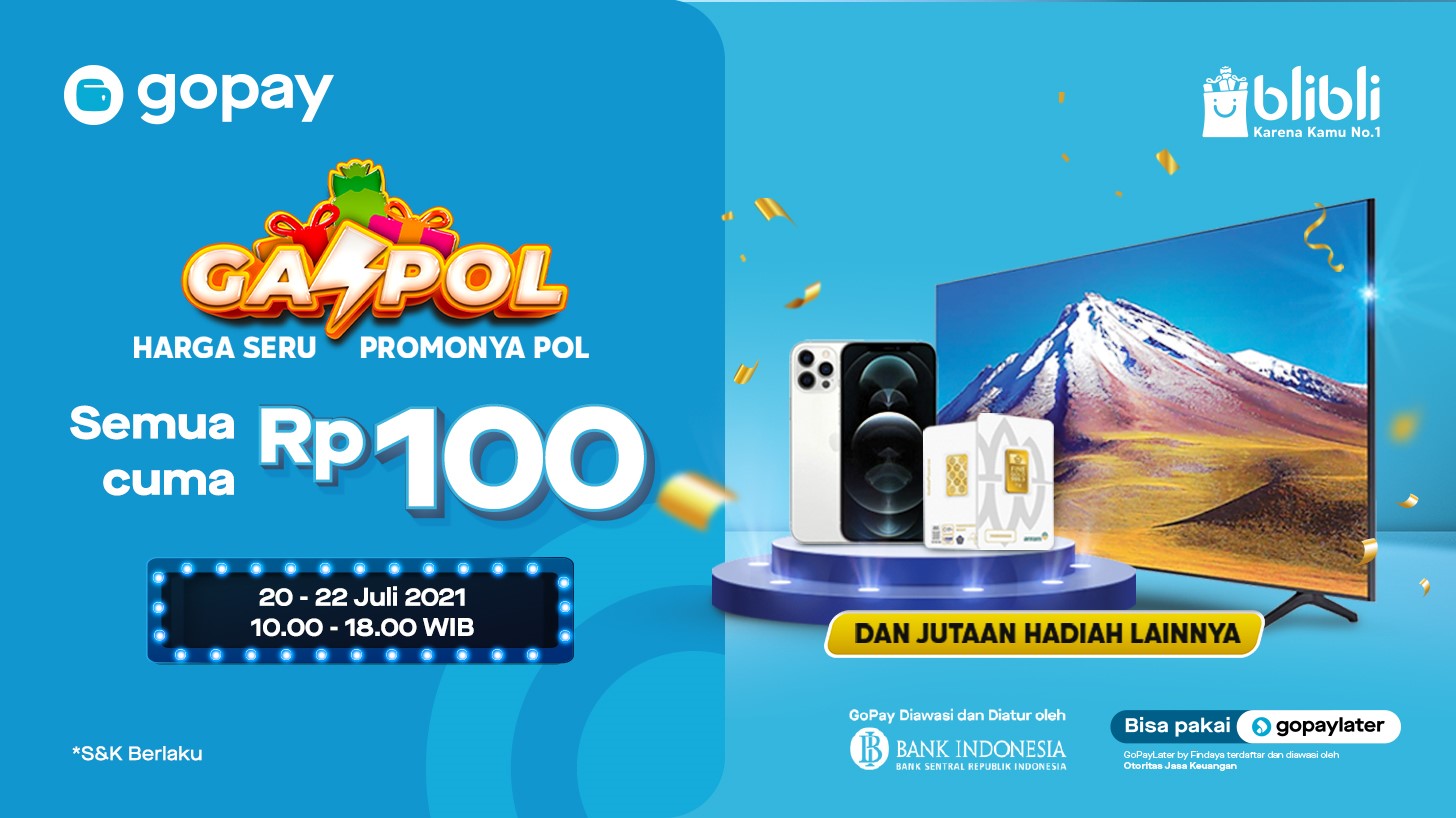 Promo Blibli GASPOL (Harga Seru Promonya Pol)
