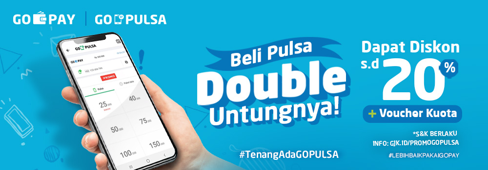 Promo GO-PULSA Juni 2019: Beli Pulsa, Banyak Untungnya
