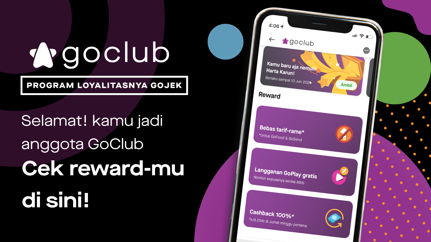 Selamat, sebagai member GoClub kamu akan mendapatkan banyak rewardnya!