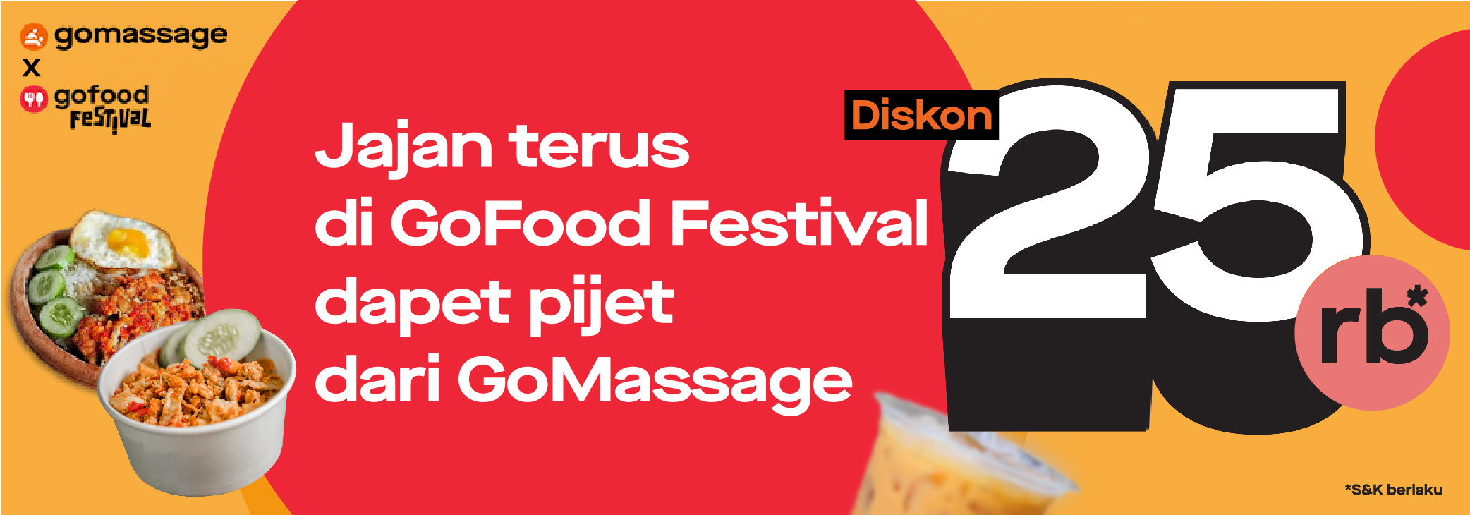 Misi Seru GoFood Festival : Dapatkan Voucher GoMassage senilai Rp25.000