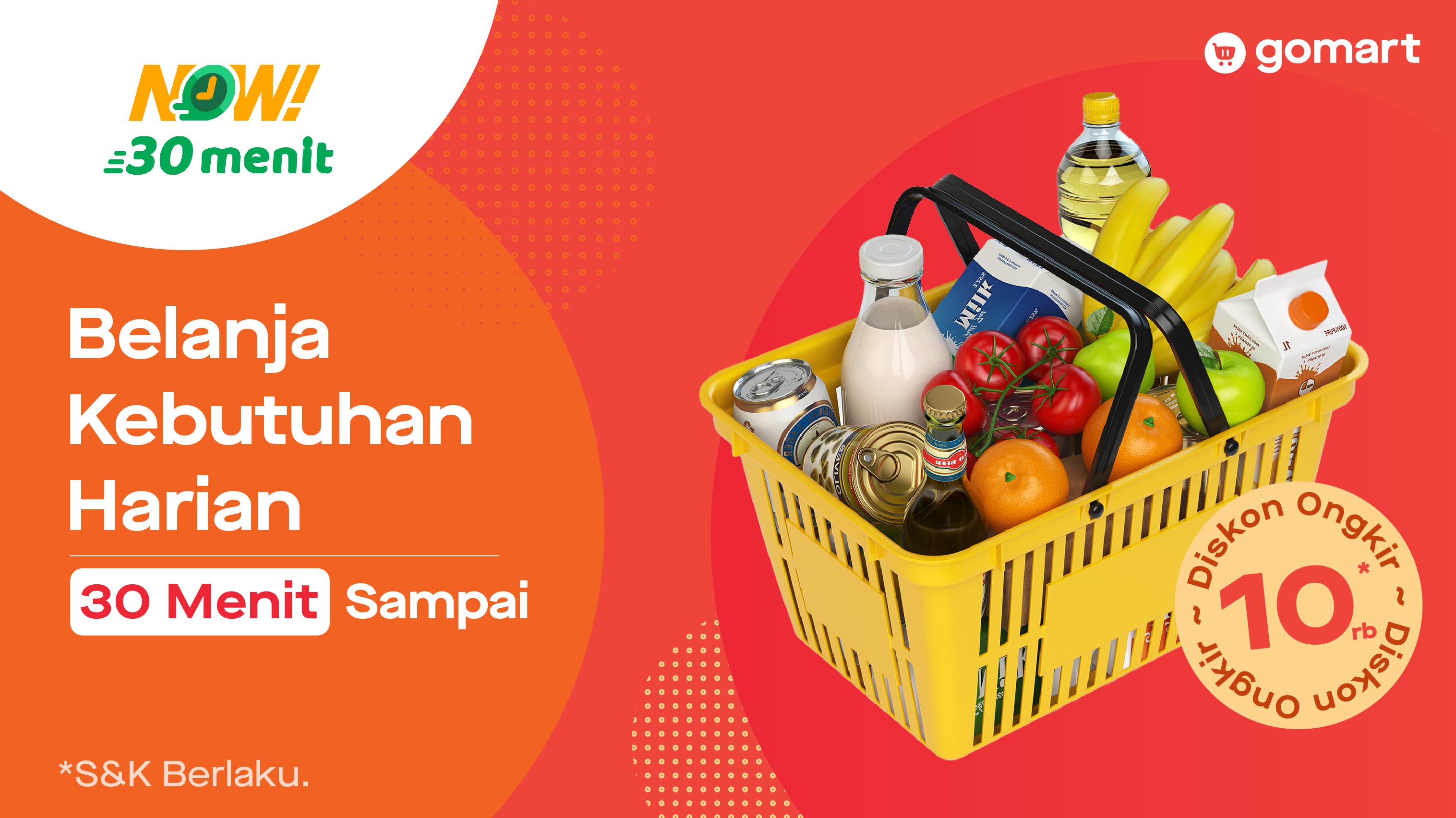 Belanja harian 30menit sampai di Now30!