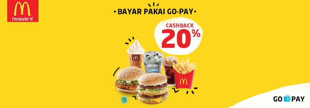 Promo McDonald's Maret 2019: Cashback 20% All Menu