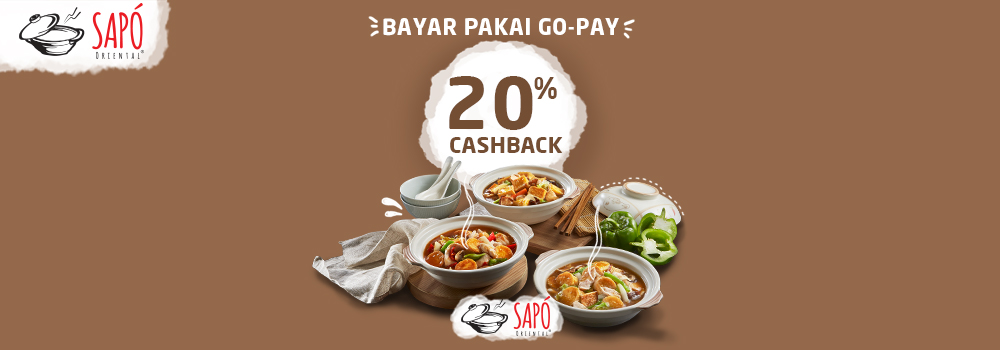 Promo Sapo Oriental Februari 2019: Cashback 20%