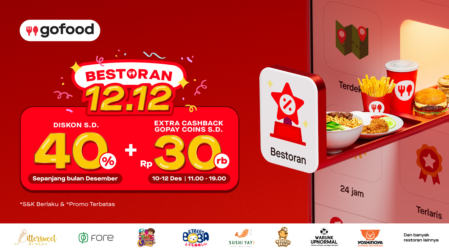Akhir Tahun Makan Meriah Dengan Promo Bestoran 12.12