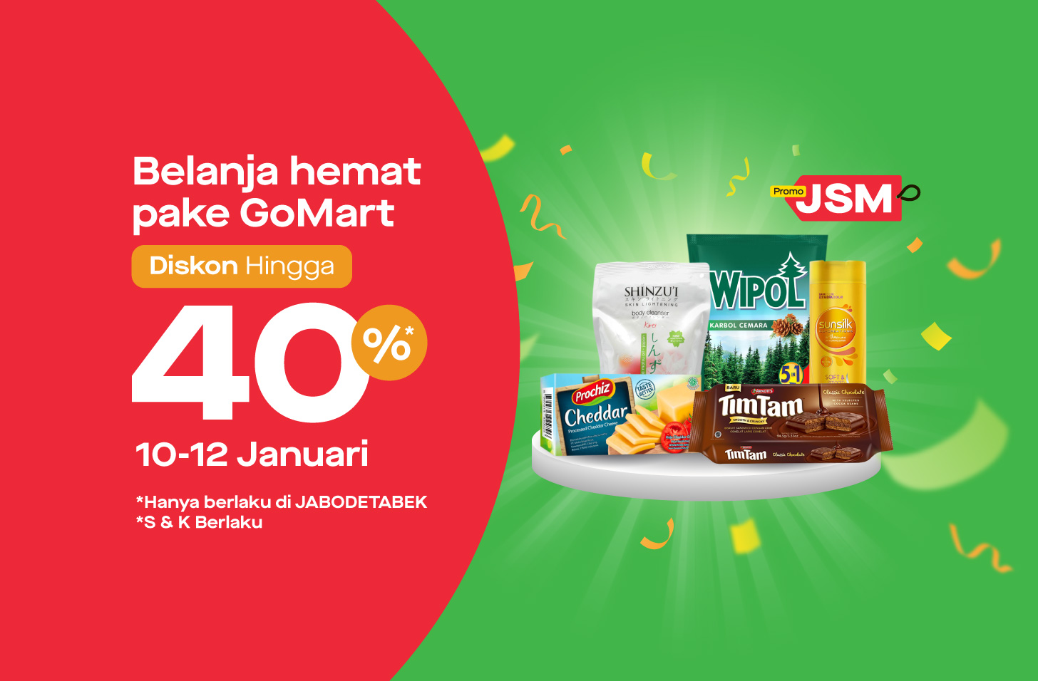 Promo JSM, Belanja Diskon Hingga 40% di GoMart