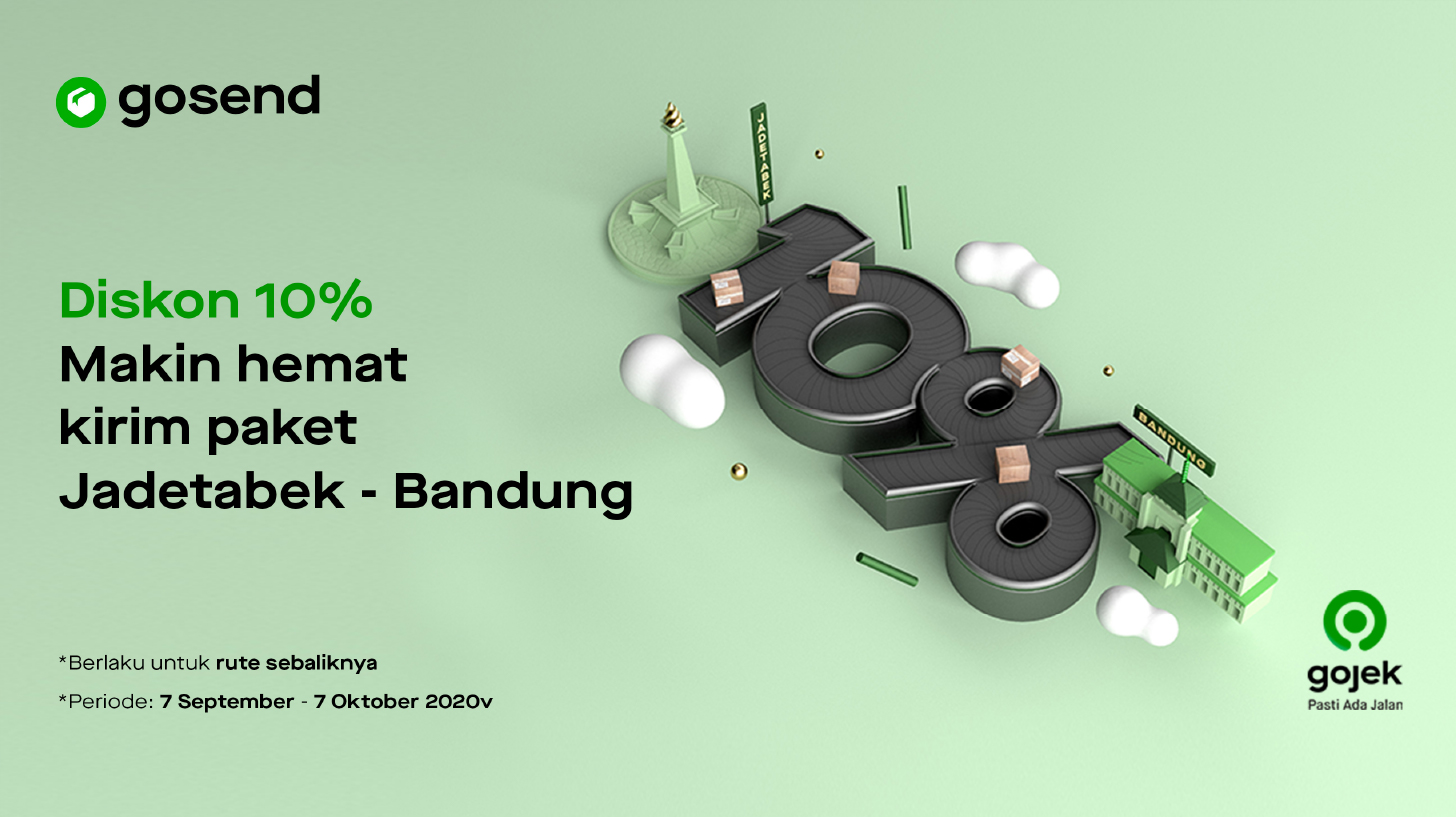 Promo GoSend September 2020: Kirim Barang Ke Luar Kota Dapat Potongan Harga 10%!