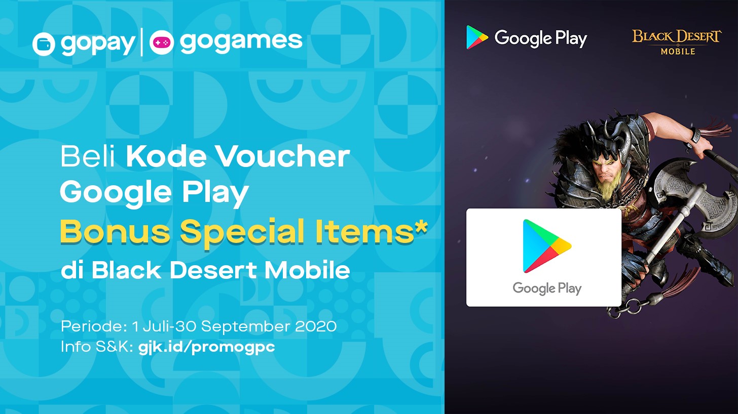 Promo Kode Voucher Google Play: Bonus Item Black Desert Mobile
