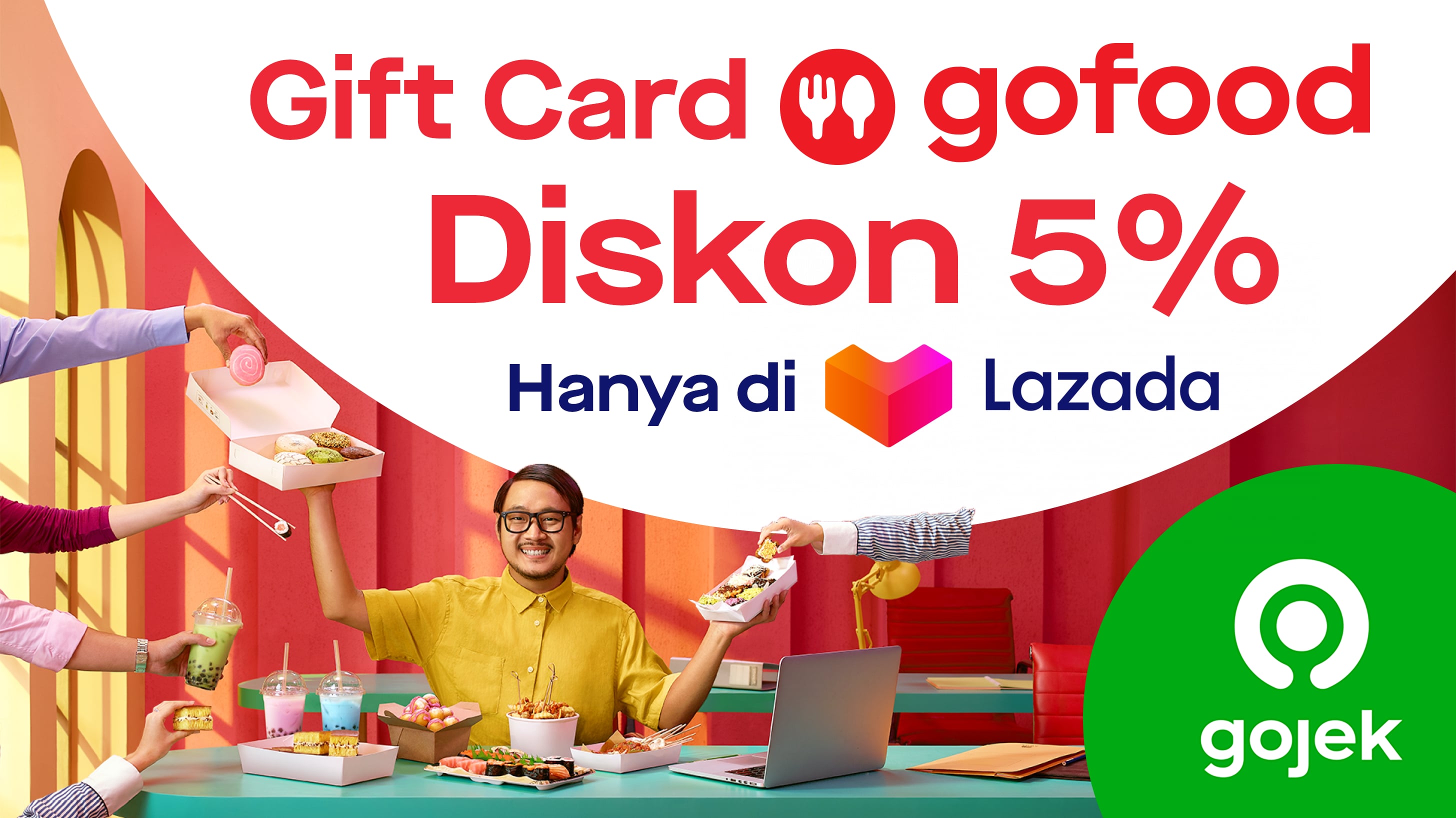 GoFood Gift Card Diskon 5% sampai akhir tahun! | GoFood