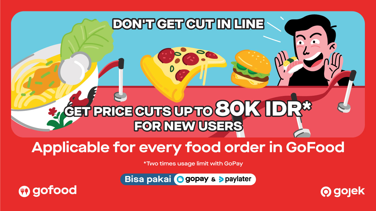 A special discount for new GoFood users!