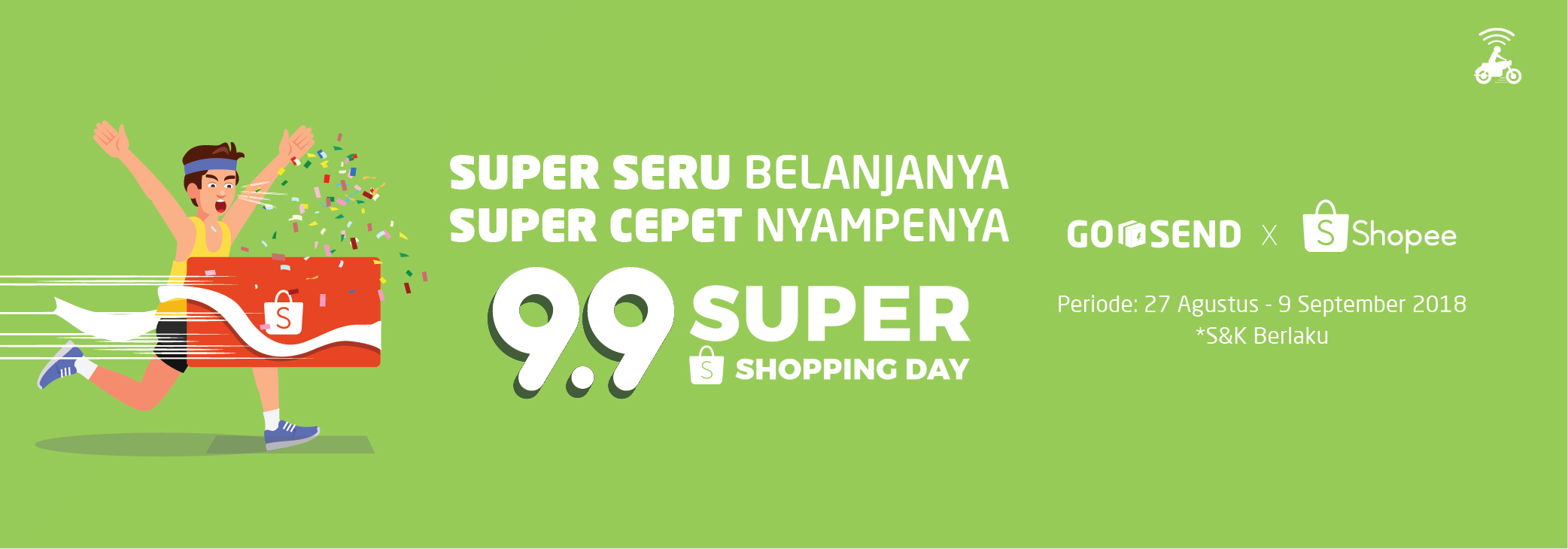 Super Shopping Day Shopee: Diskon GO-SEND Rp15.000