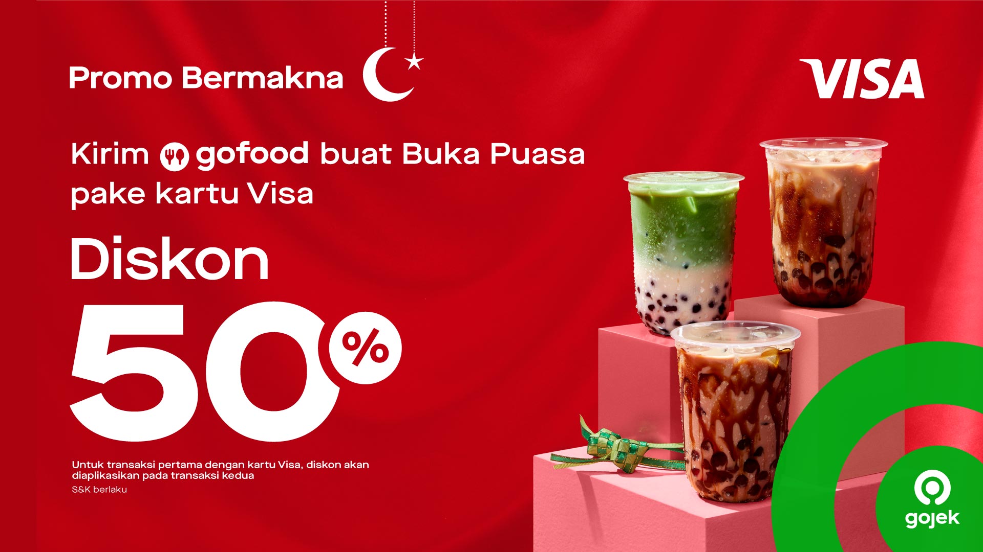 Promo Visa: Diskon 50% Maks. Rp 35.000 di GoFood