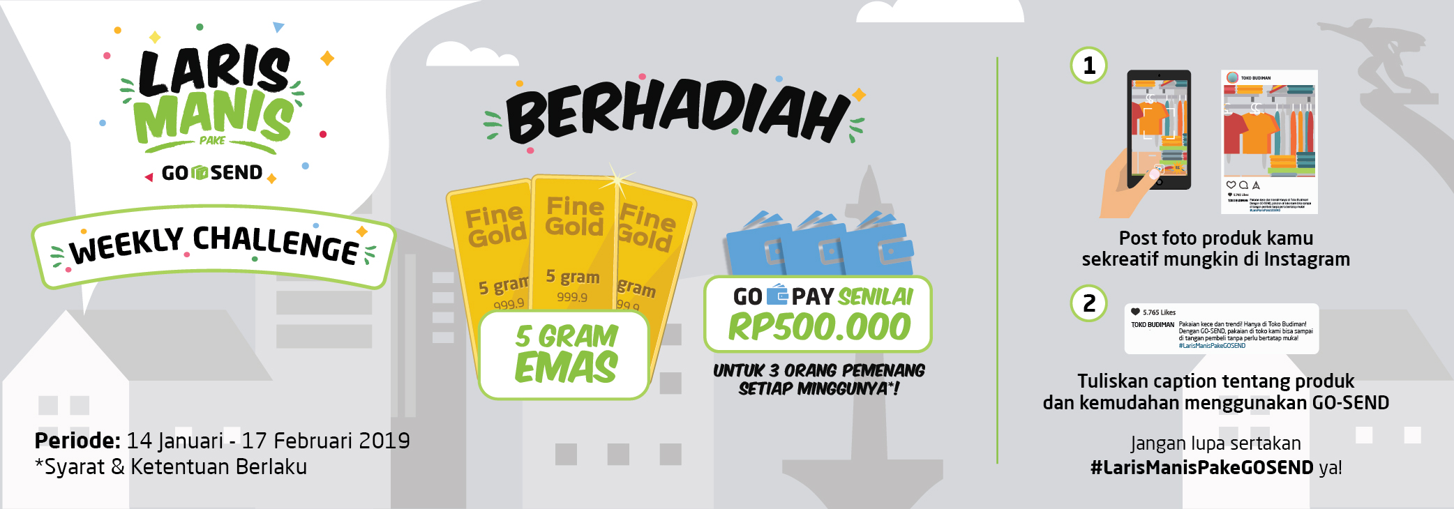 Promo GO-SEND: Ikuti Serunya Laris Manis bersama GO-SEND