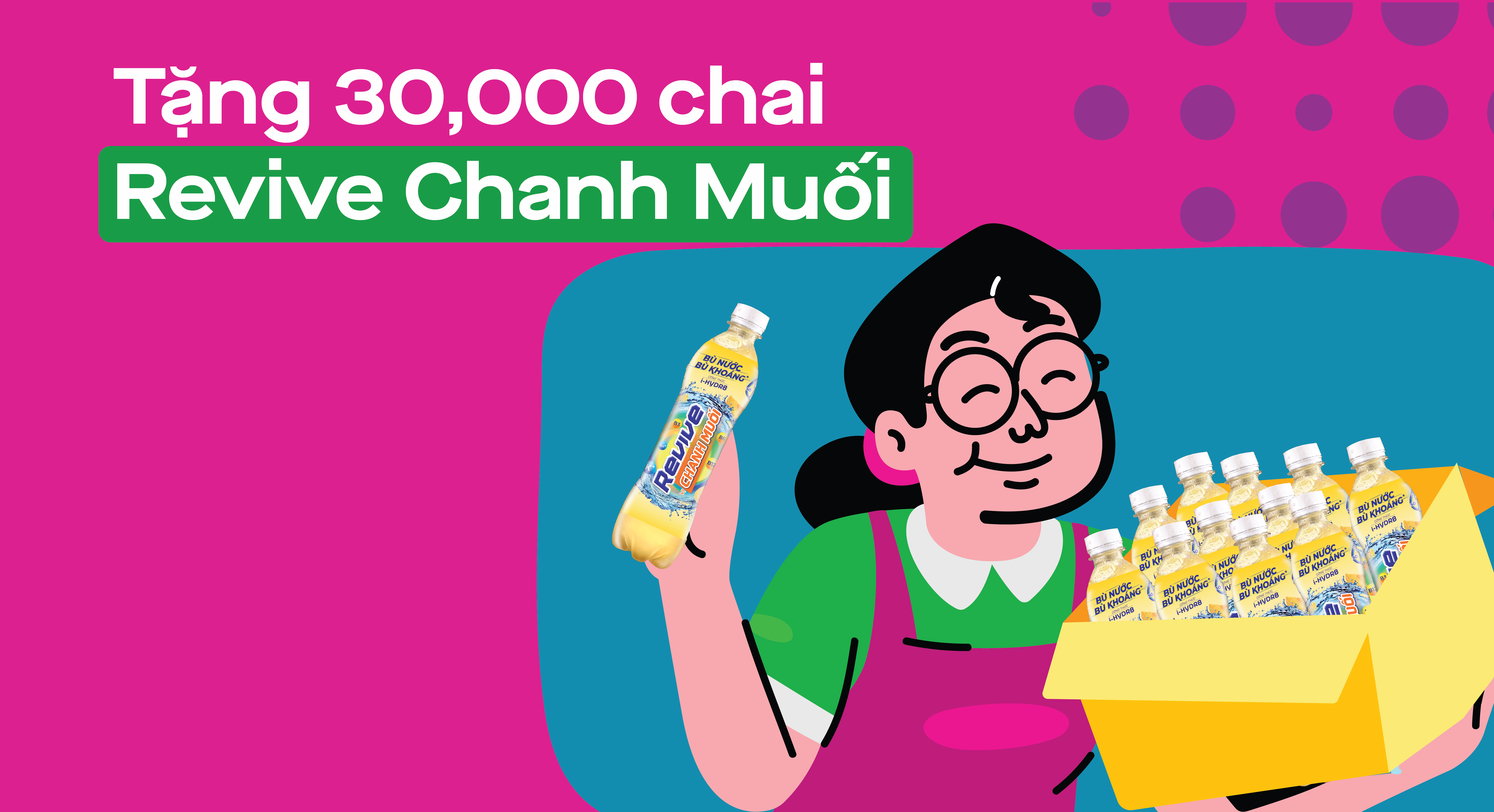 Tặng miễn phí 30,000 chai Revive Chanh Muối cho Đối tác Tài xế Gojek