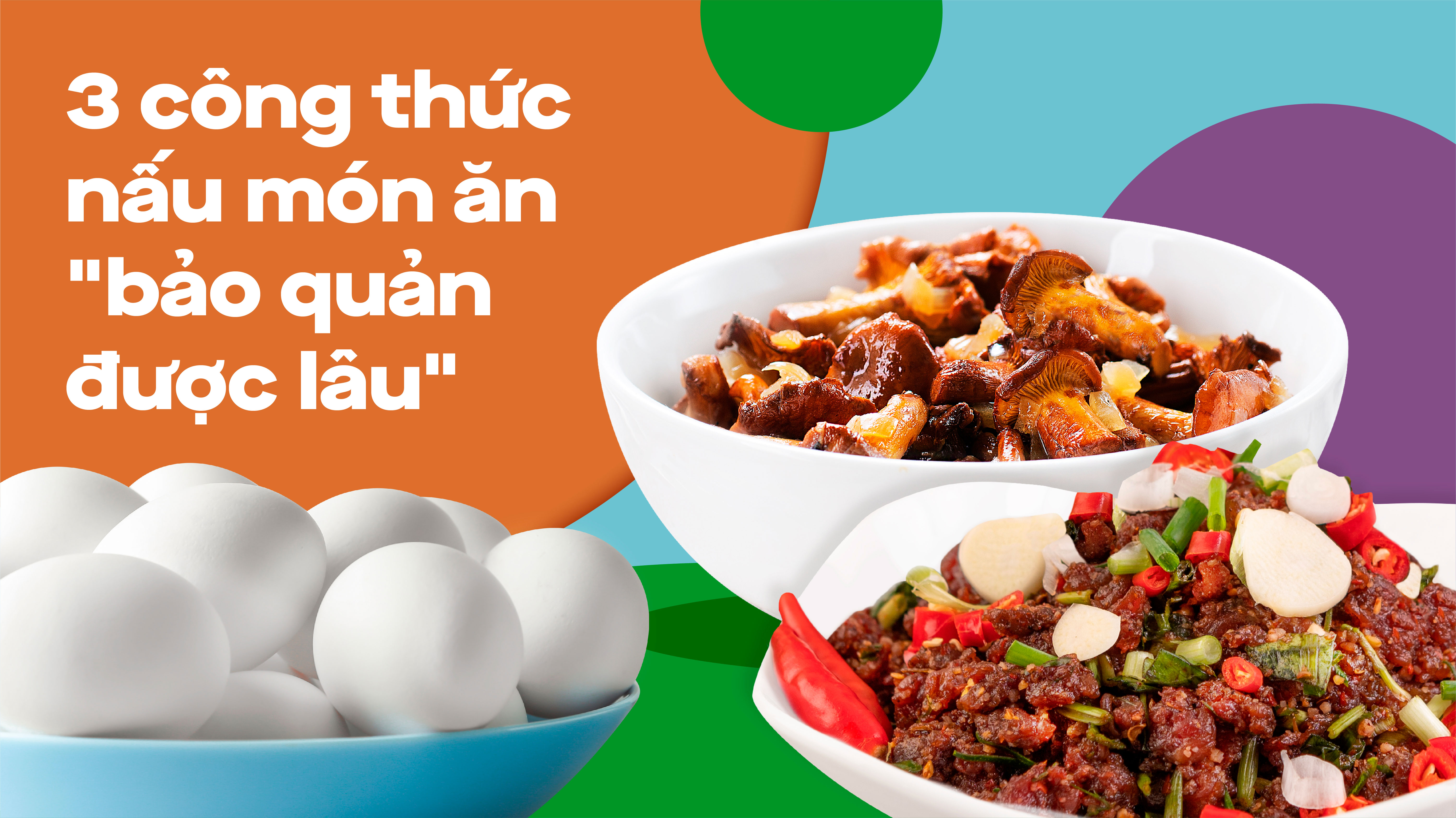 3 công thức nấu món ăn