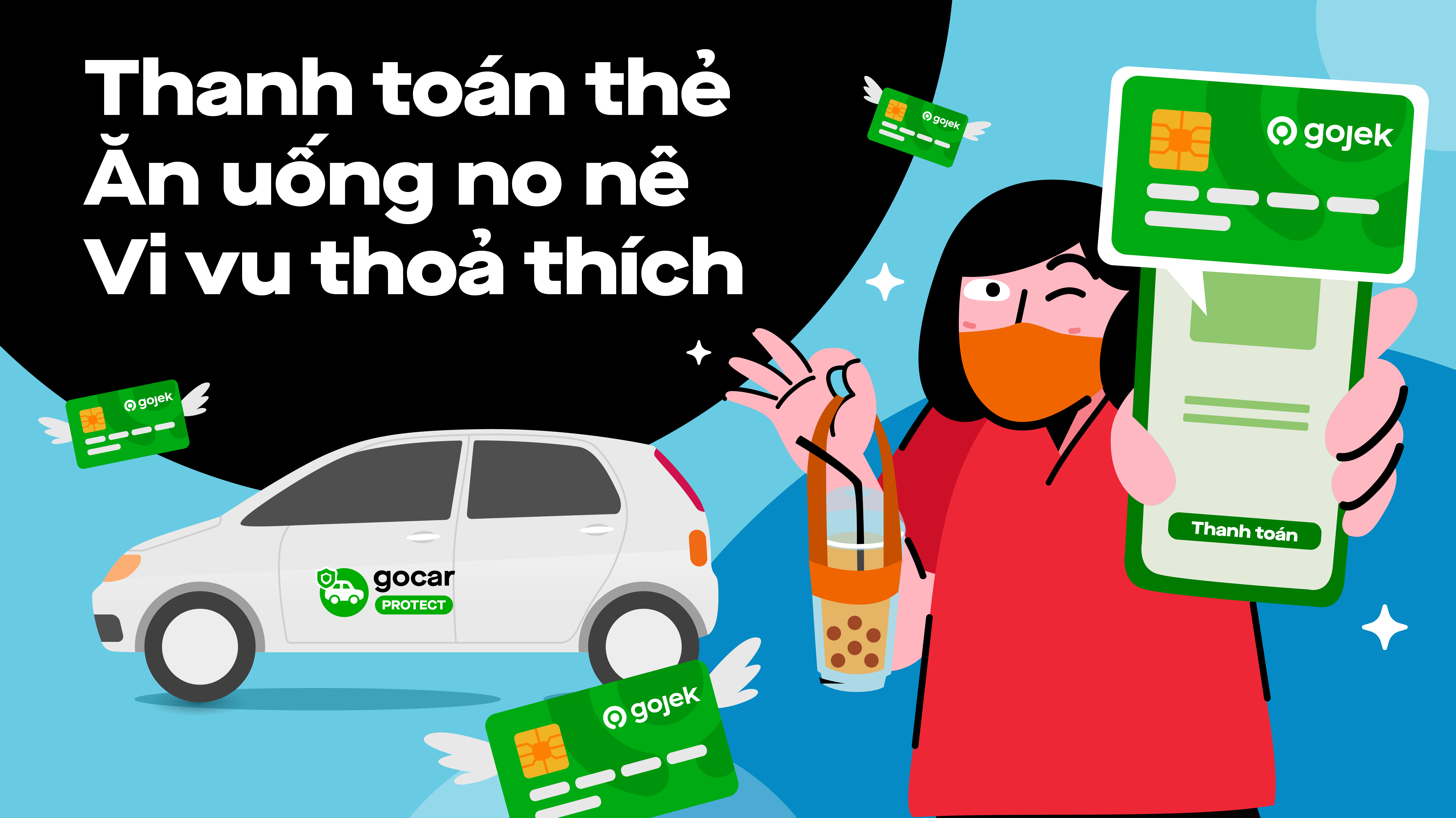 Thanh toán thẻ - Ăn uống no nê, vi vu thoả thích