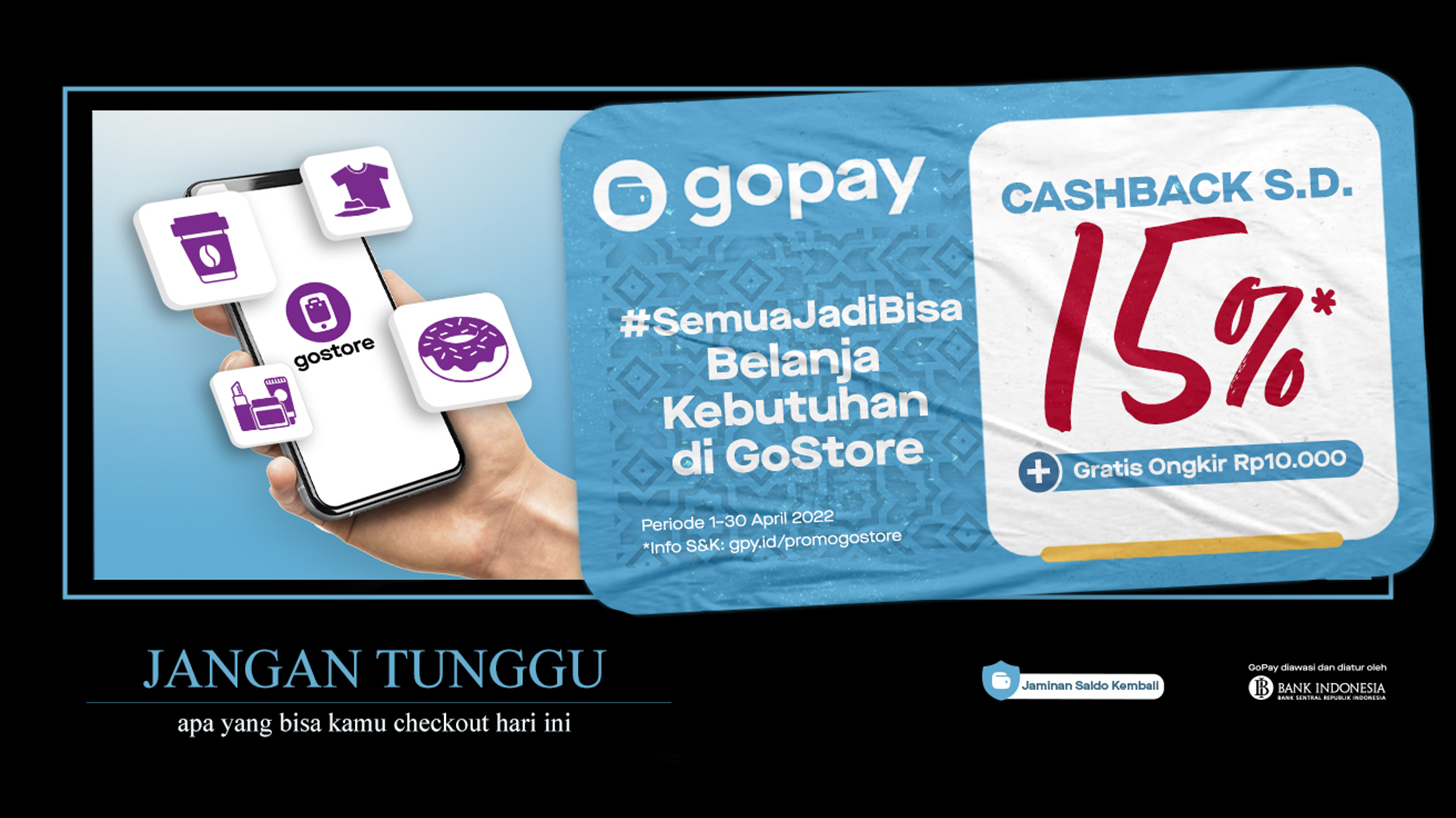 Shopping Promo on GoStore: Cashback up to 15%
