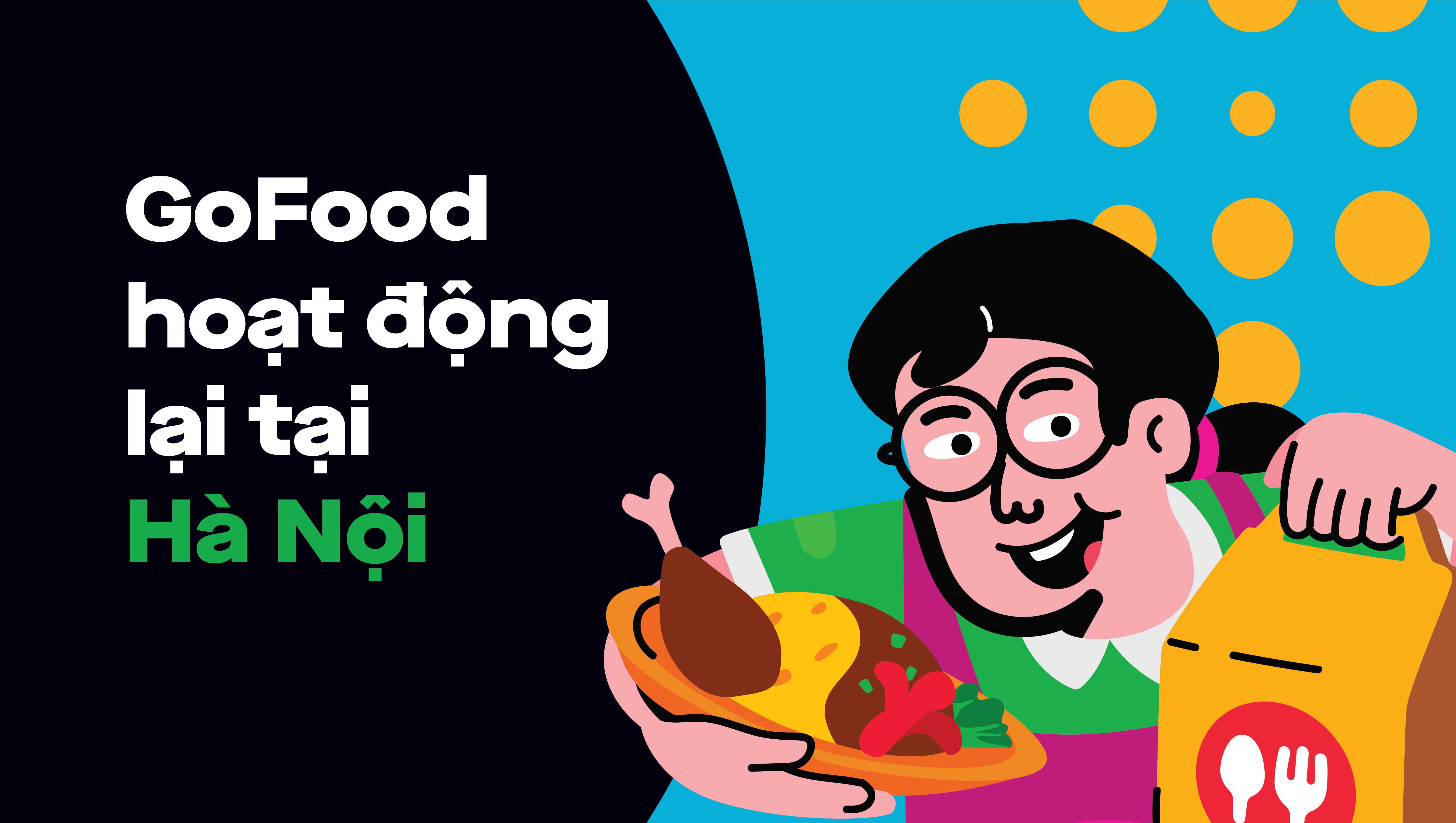 Thông báo GoFood hoạt động trở lại tại Hà Nội