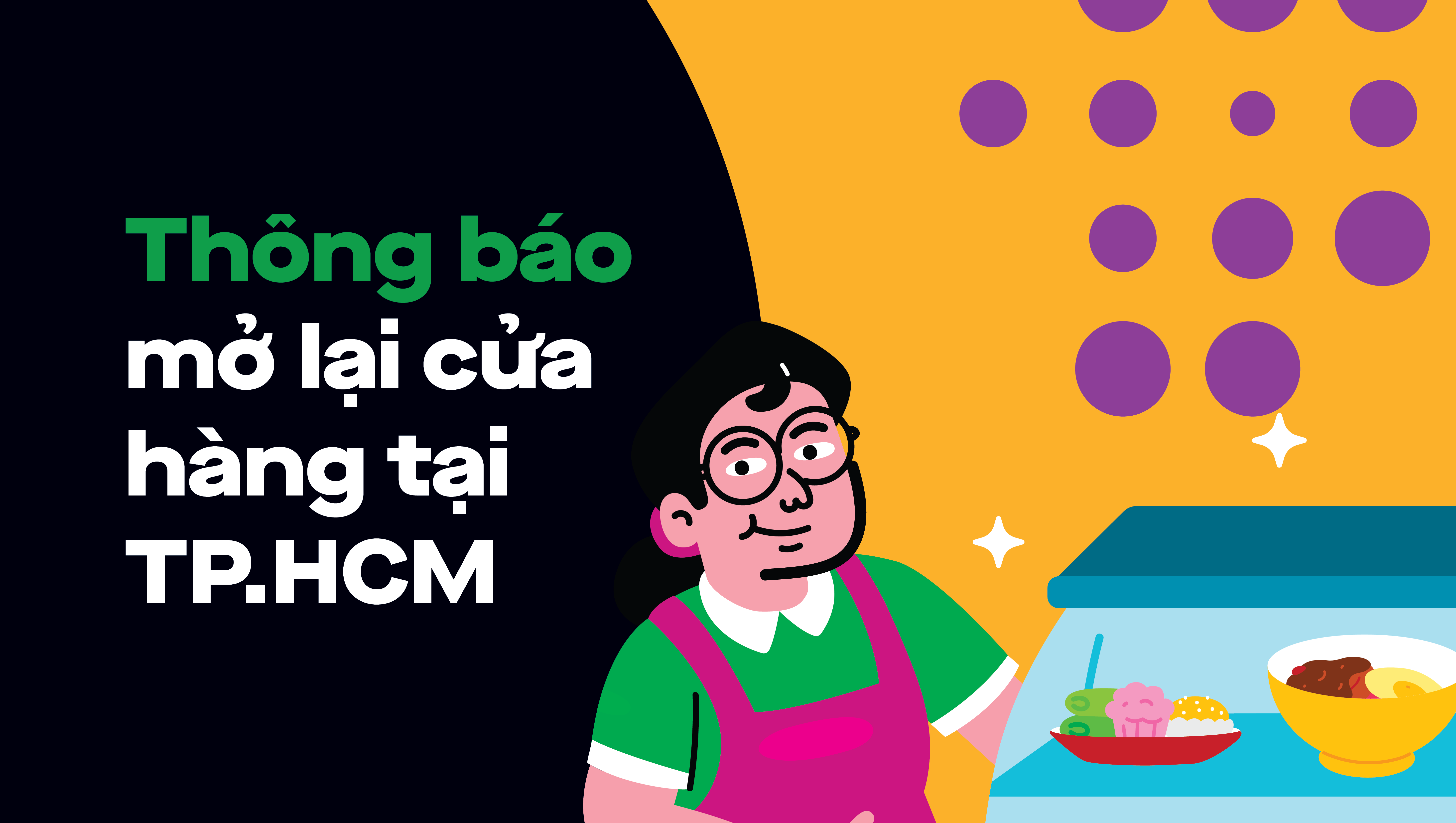 Thông báo mở lại cửa hàng tại các quận, huyện TP.HCM và TP. Thủ Đức