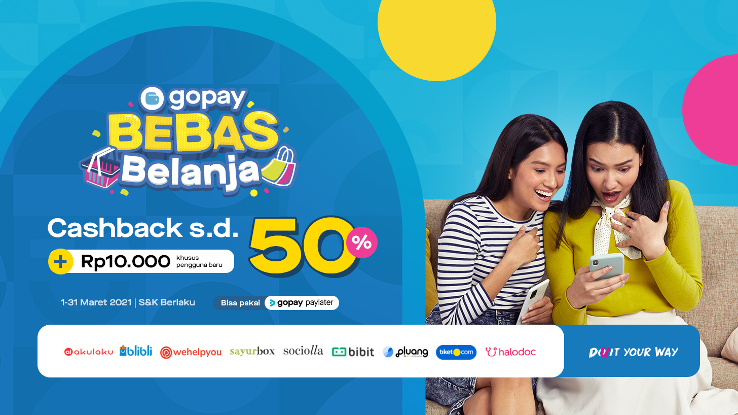 Promo Bebas Belanja: Cashback Hingga 50% + Rp10.000