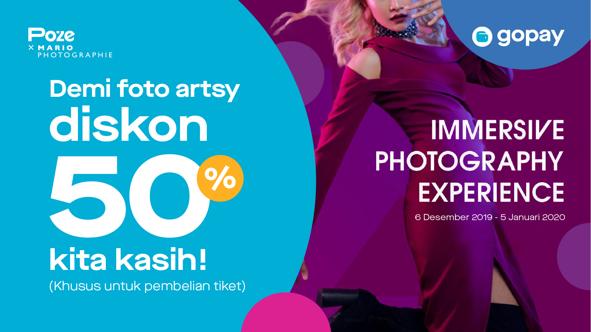 Promo Poze Desember 2019: Beli Tiket Diskon 50%