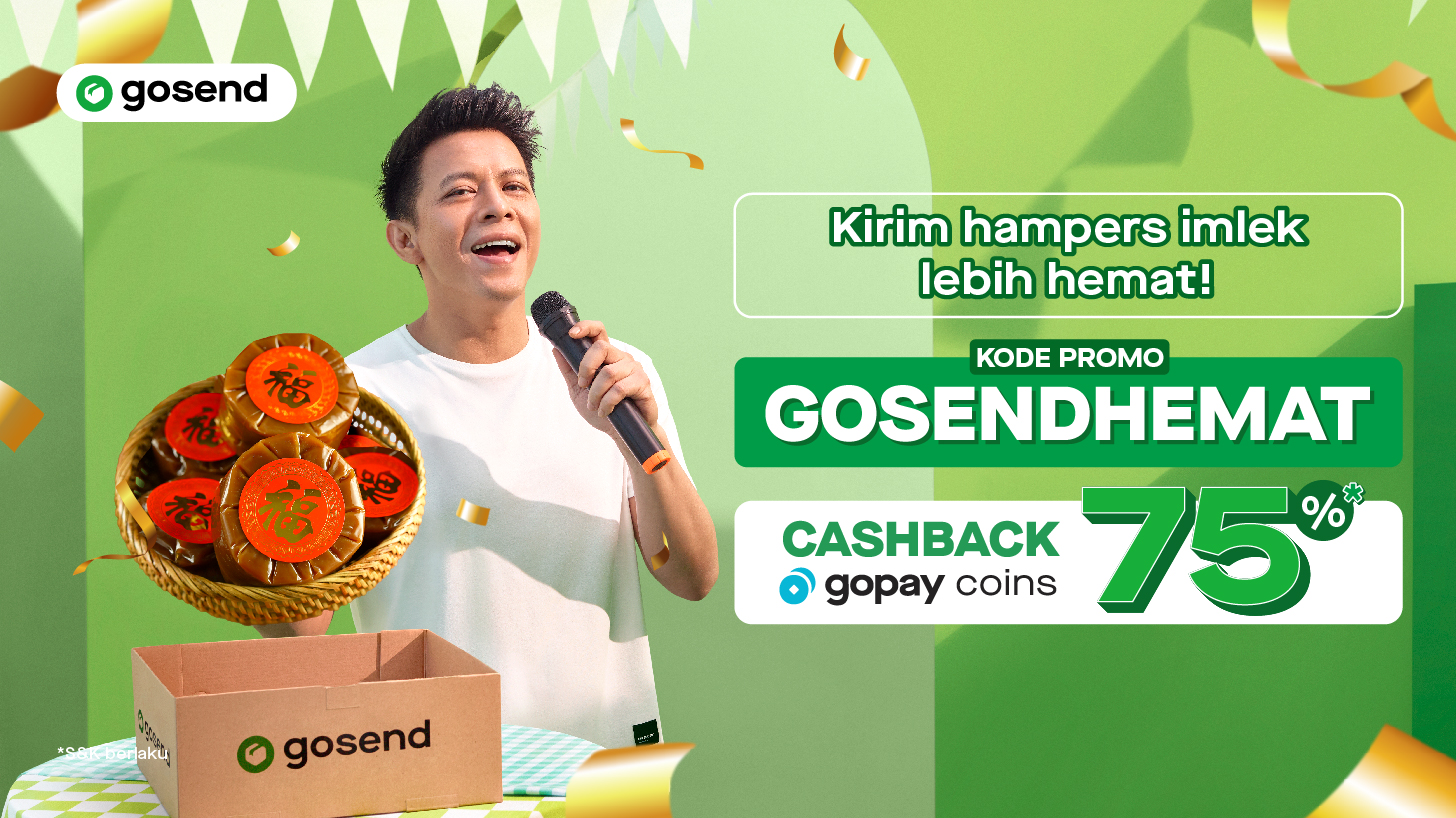 Cashback GoPay Coins 75%, pakai Kode Promo ‘GOSENDHEMAT’!
