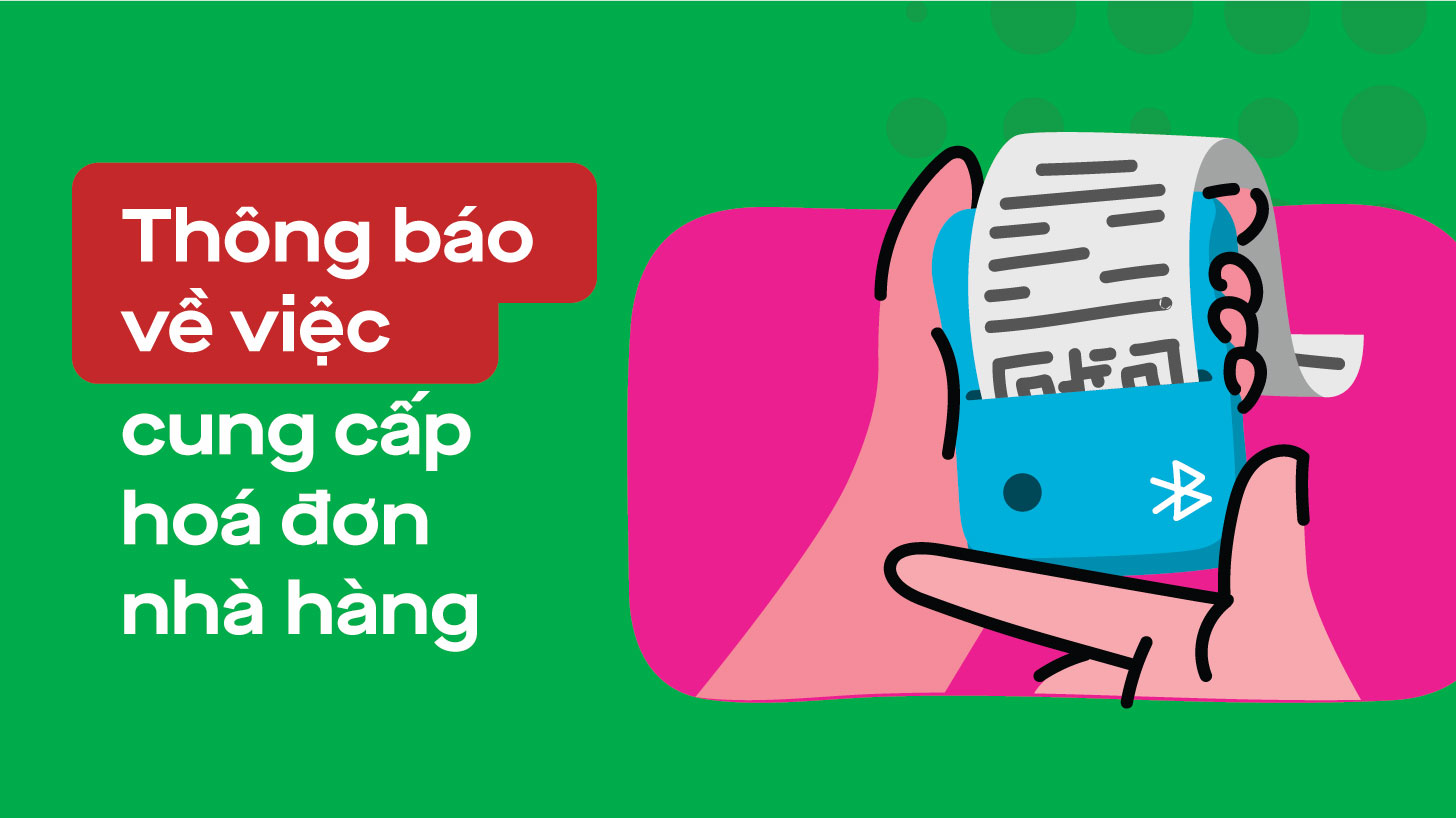 Thông báo quan trọng về việc cung cấp hoá đơn nhà hàng