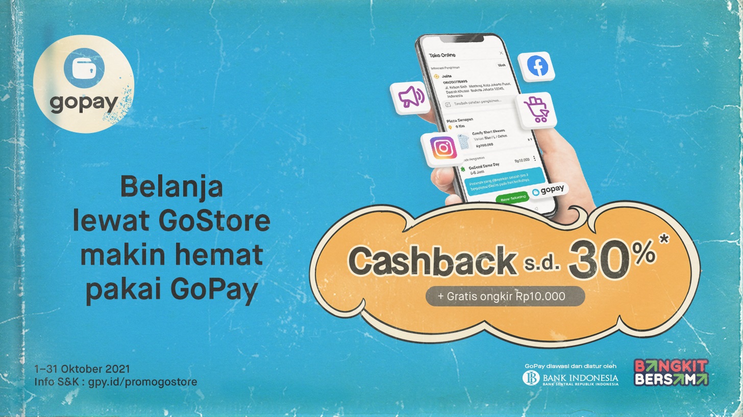 Shopping Promo on GoStore: Cashback 30%