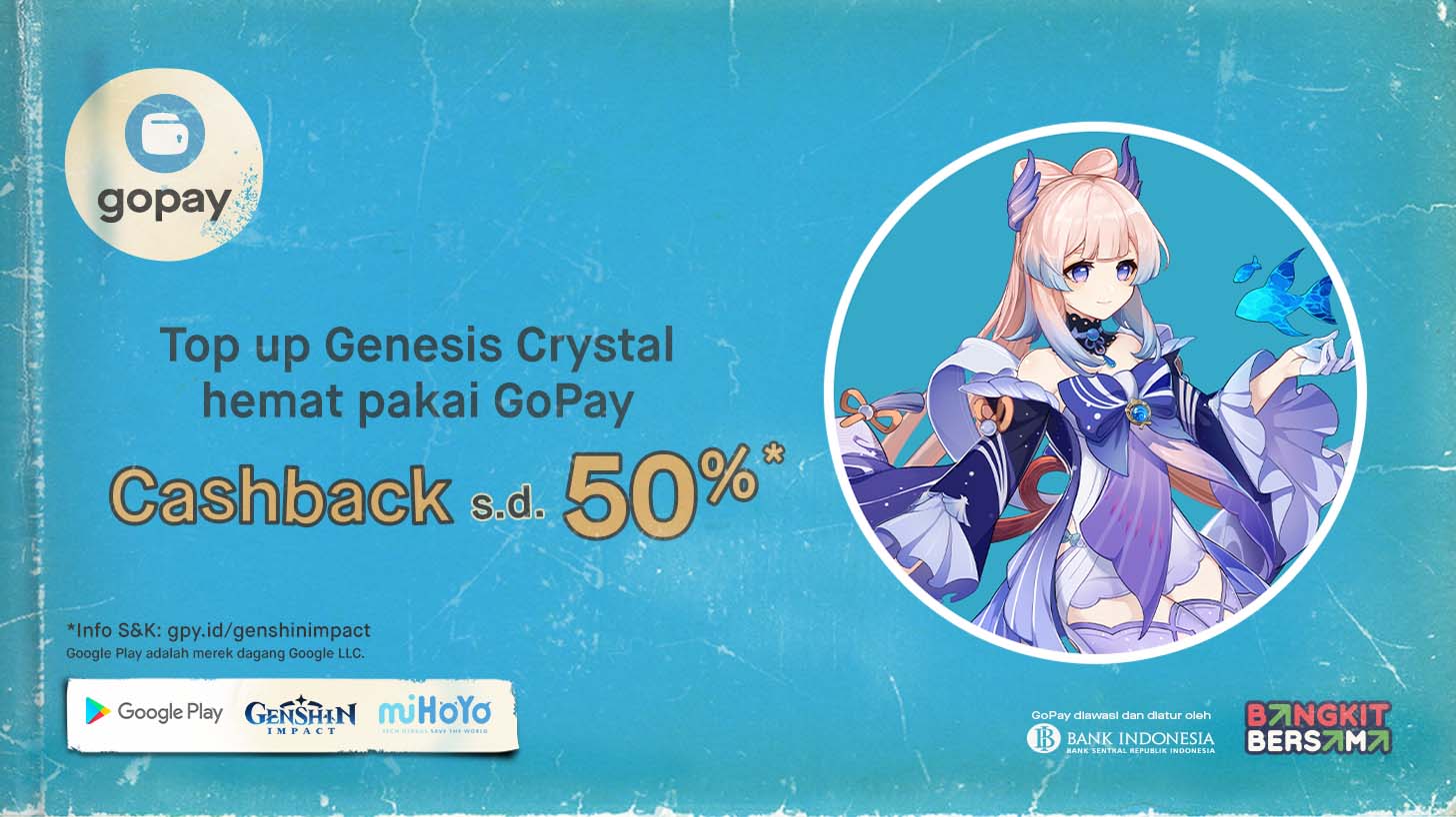 Promo Genshin Impact: Cashback 50% hingga Rp20.000