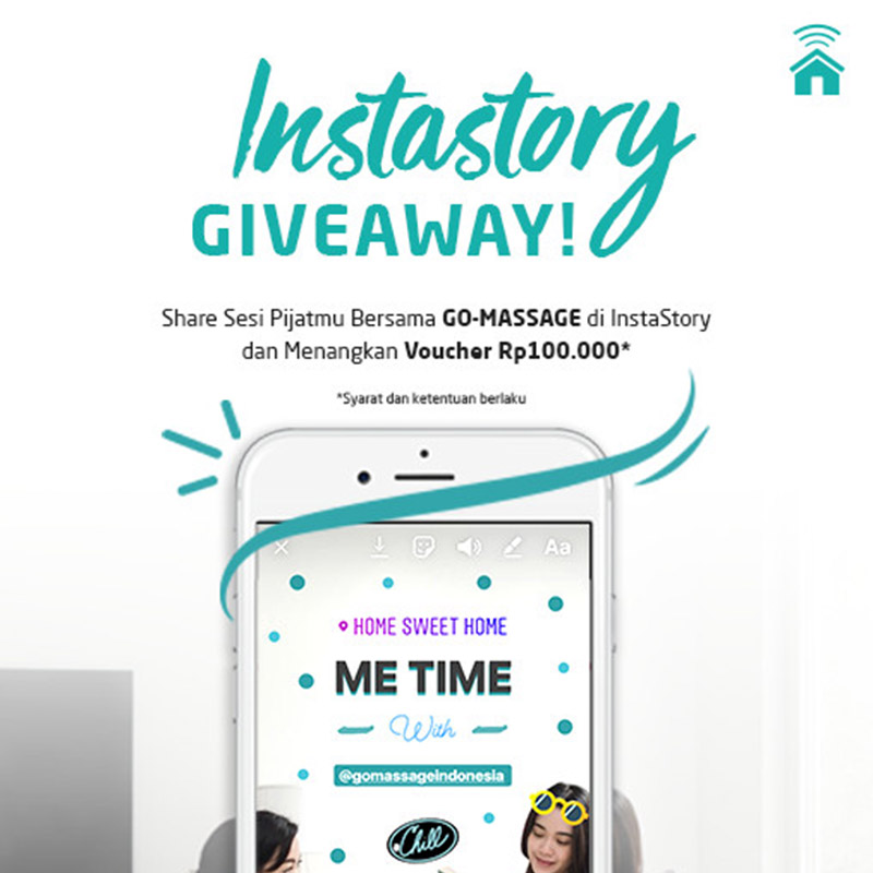 InstaStory Giveaway: Share Sesi Pijatmu & Menangkan Voucher Rp100.000!