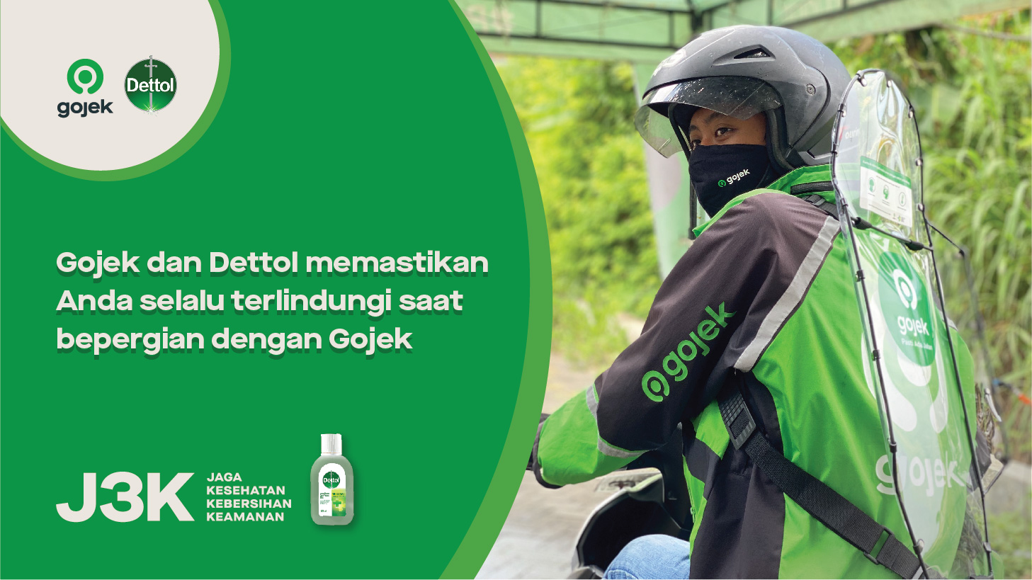 Perkuat Komitmen Jaga Kebersihan di Semua Lini Layanan Gojek Regional Jawa Tengah dan Jawa Barat Gandeng Dettol