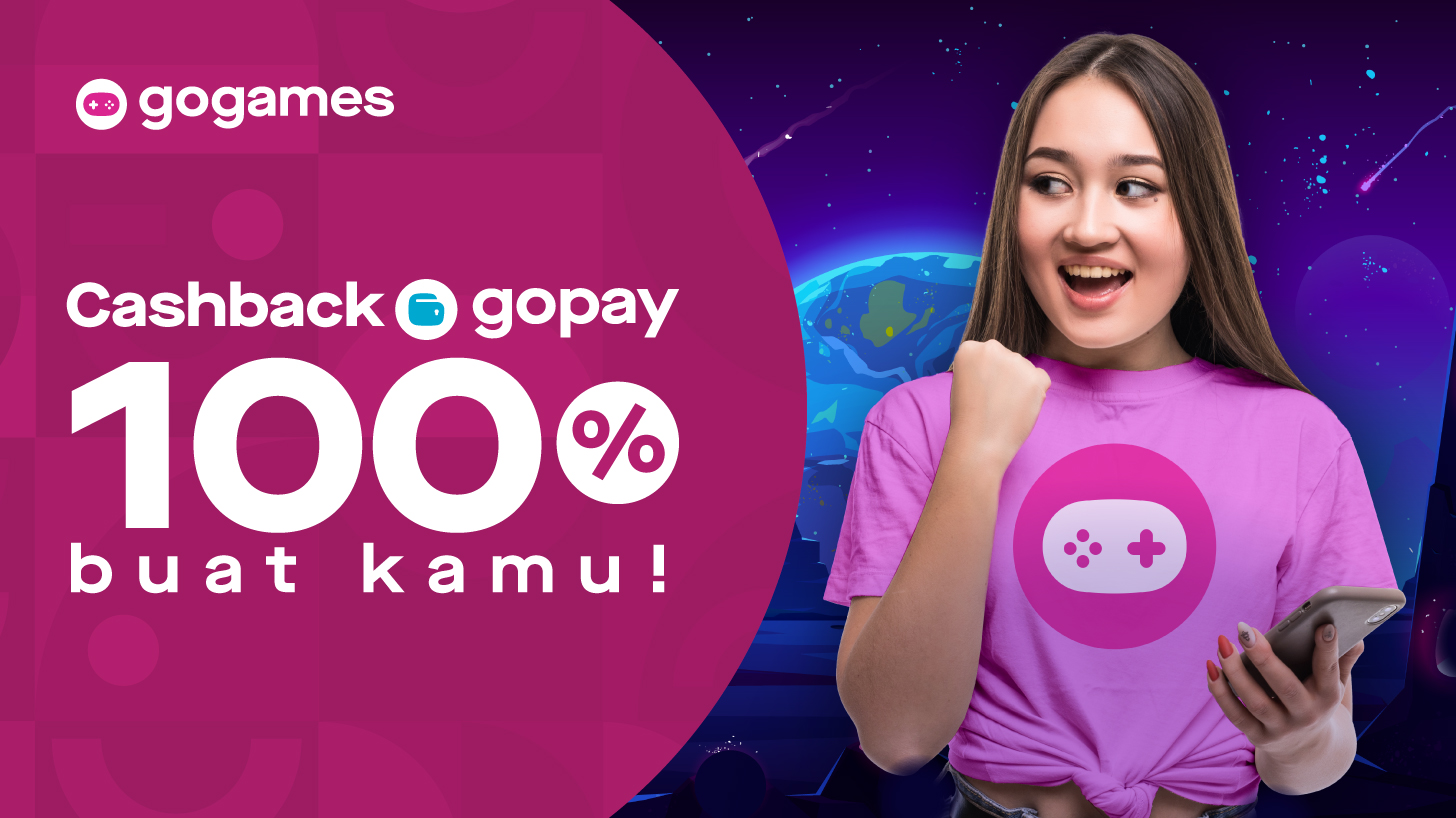 Promo GoGames: Cashback 100% Periode 14-27 September 2020