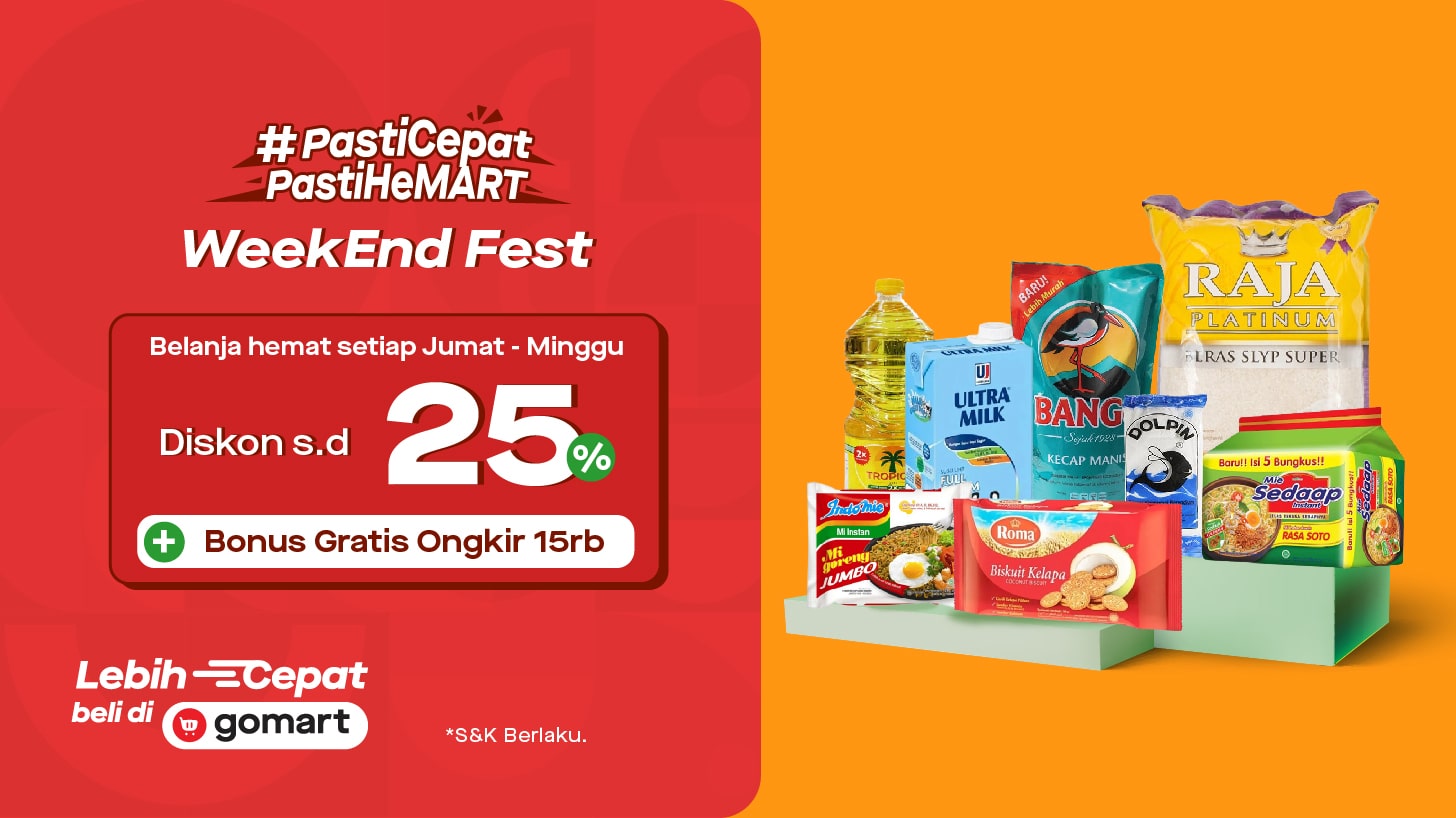 Promo Mei GoMart: Belanja Hemat pas Weekend!