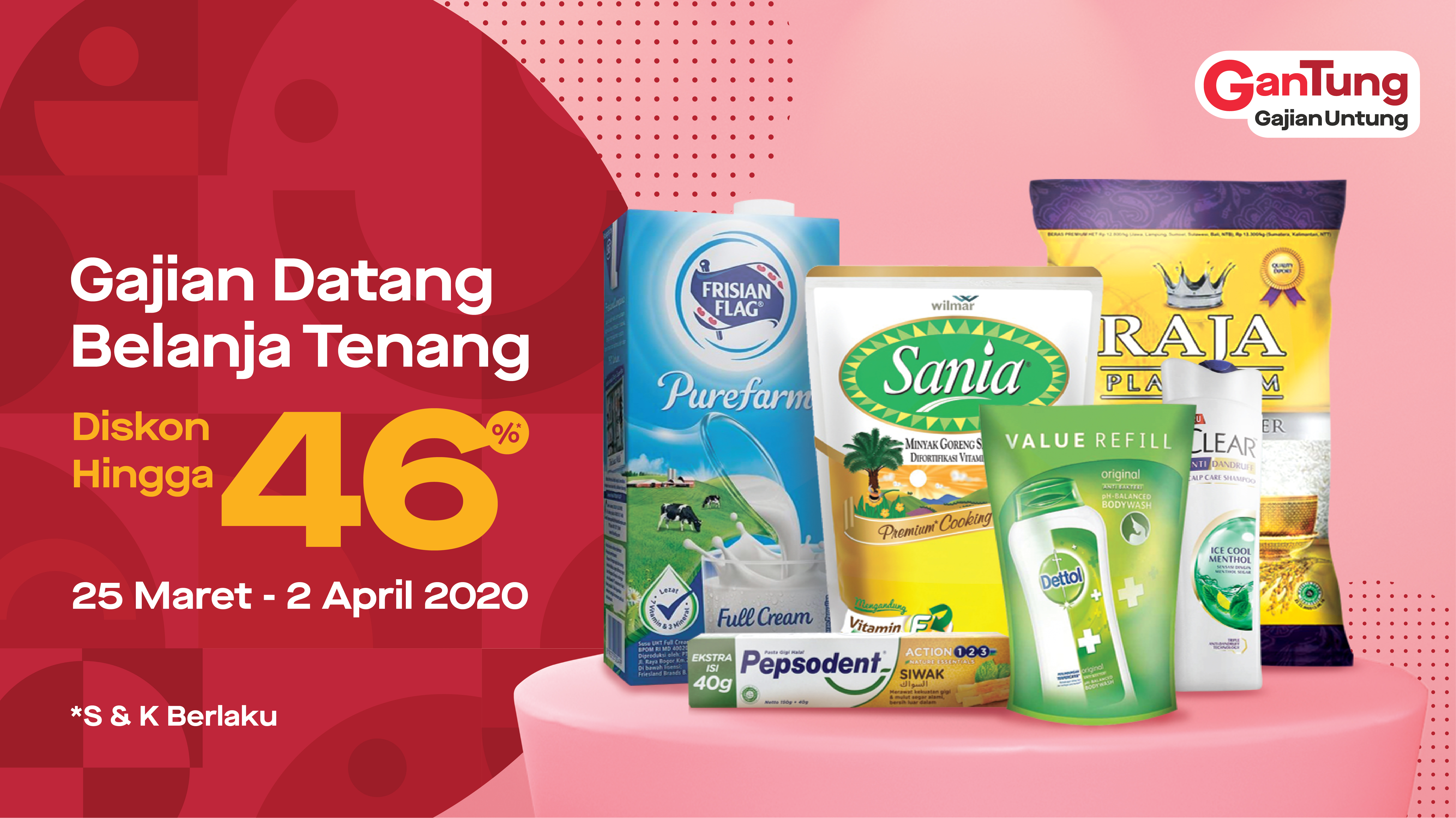Promo Gajian Untung, Belanja Hemat Hingga 46%