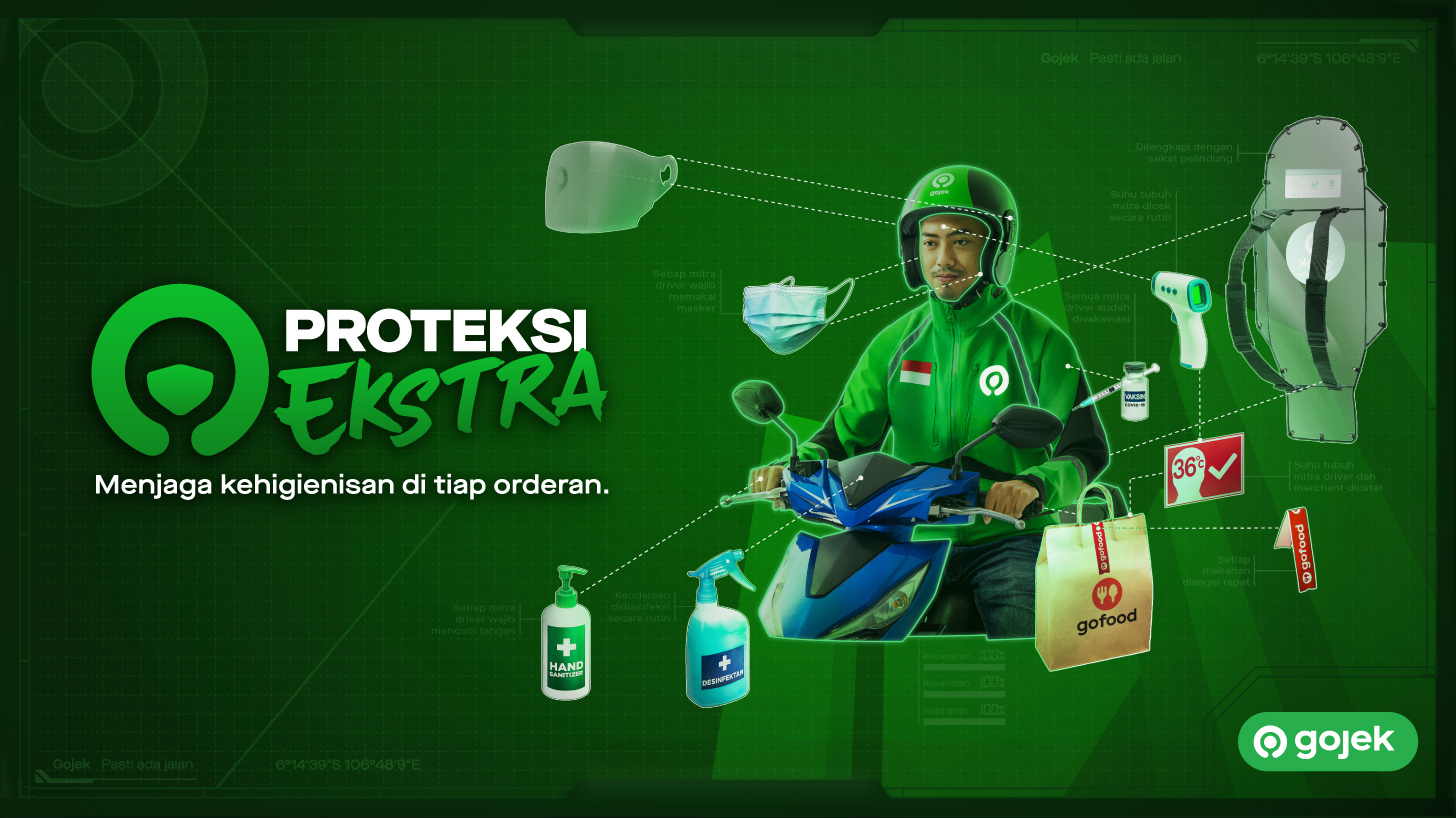 Proteksi Ekstra Gojek di Masa PPKM Darurat siap jaga kehigienisan di tiap orderan
