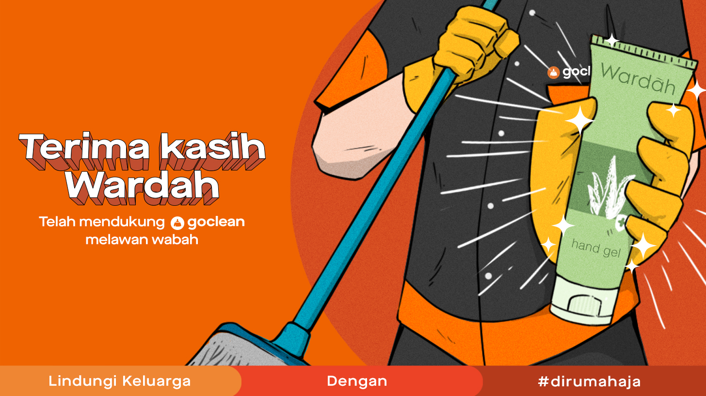 Atas Dukungan Wardah dalam Menjaga Kesehatan Mitra GoClean, Kami Ucapkan Terima Kasih!